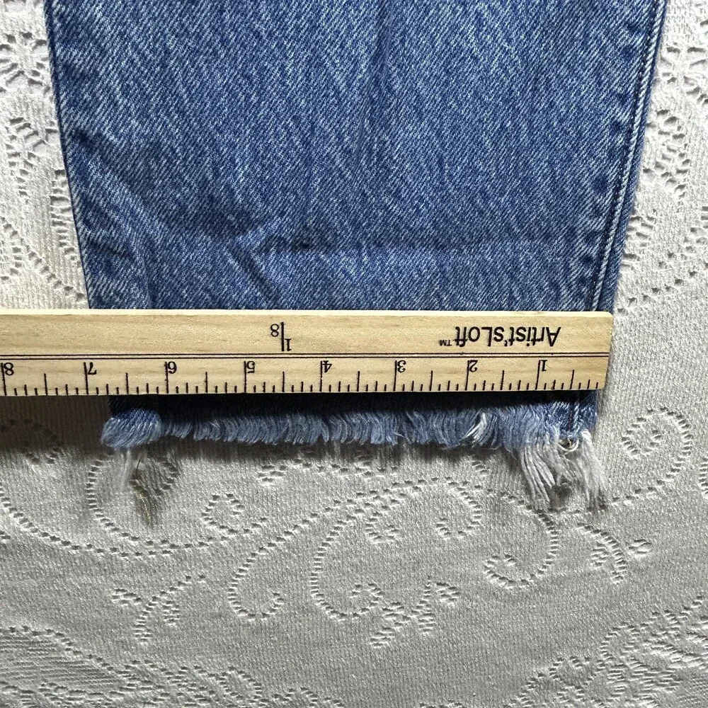 Levis 501 Jeans Mens 31x27 Distressed Button Fly Raw Hem Denim Pants